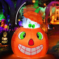 5 FT Halloween Inflatables Animated Pumpkin Ghost Outdoor Decorations Blow Up Yard with Built-in LEDs for Indoor