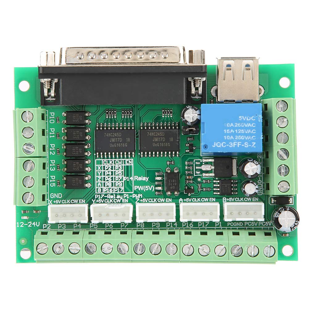 LiebeWH 5 Axis Cnc Breakout Board, Optical Isolation USB Input