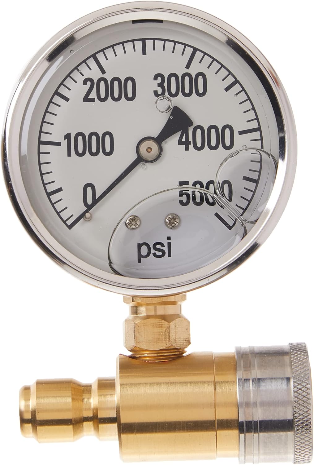 NorthStar Pressure Washer Pressure Gauge - 5000 PSI, 3/8in. Fitting