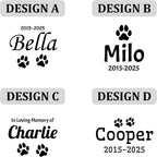 Personalized Pet Memorial Stone – Natural River Rock Custom Engraved Pet Headstone for Dogs & Cats – Outdoor Pet