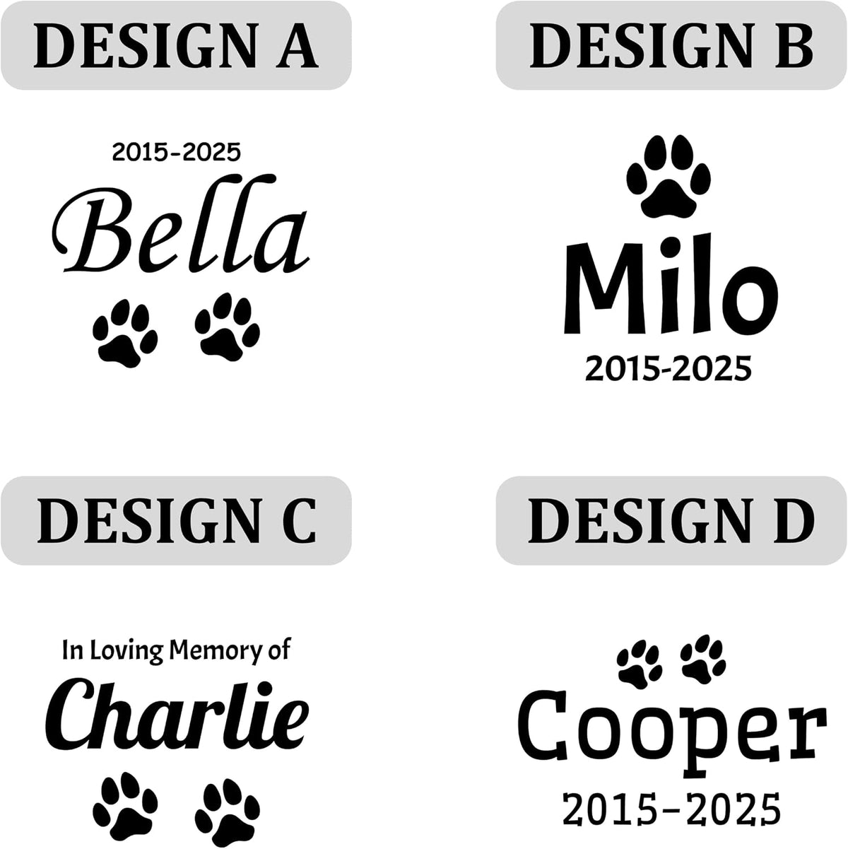 Personalized Pet Memorial Stone – Natural River Rock Custom Engraved Pet Headstone for Dogs & Cats – Outdoor Pet