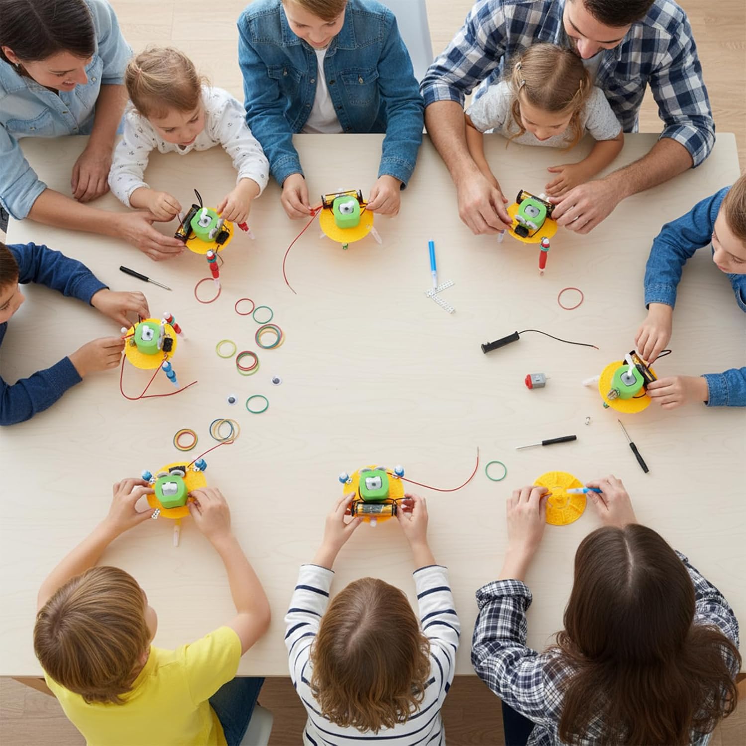 16 Pcs Doodling Robot Building Kits Stem Craft Kits for Kids 8-12, Stem Robotics Kit Toys Educational Robotics DIY