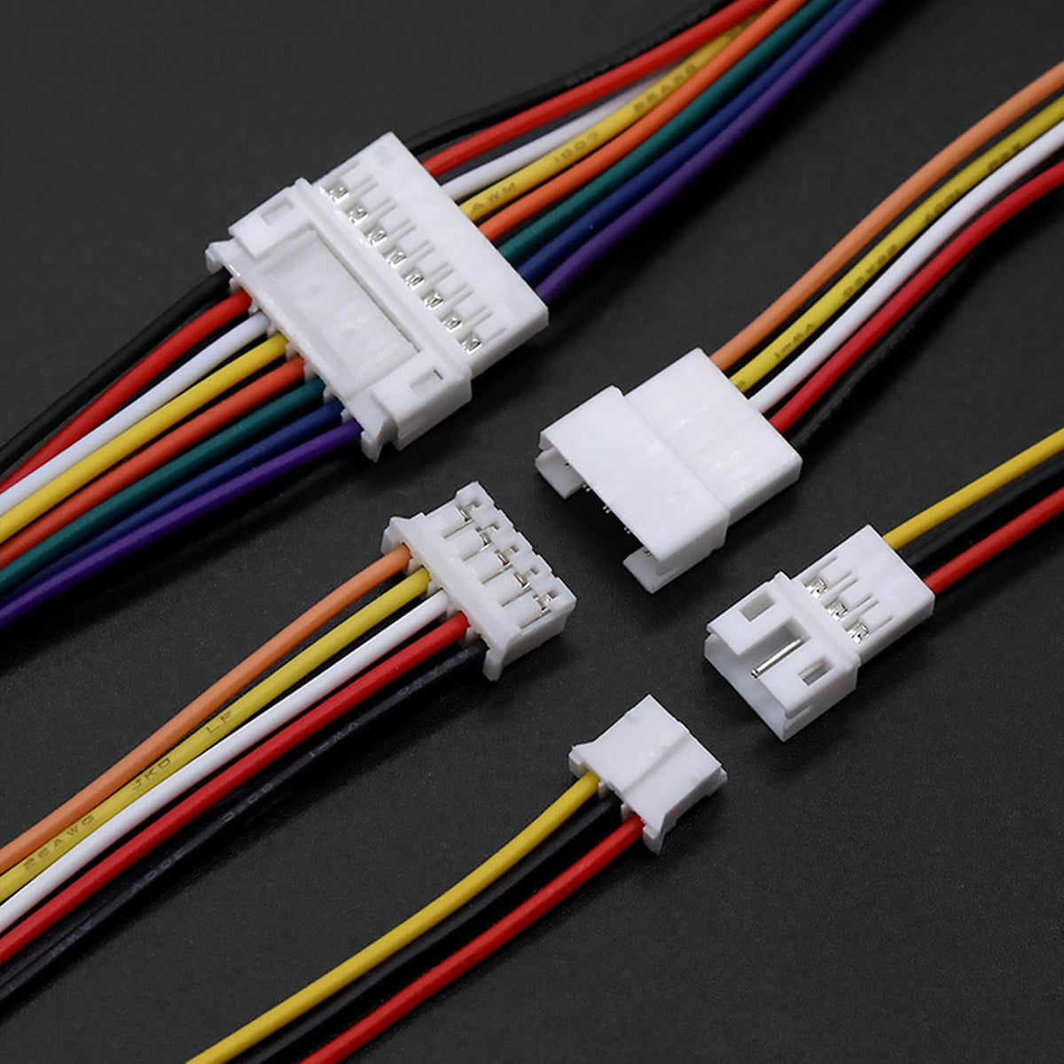 JST PH 2.0mm 4 Pin Connector, 20 PCS Male Plug and 20 PCS Female Socket, Micro Wire Connectors with 150mm Extension Cable AWG 26