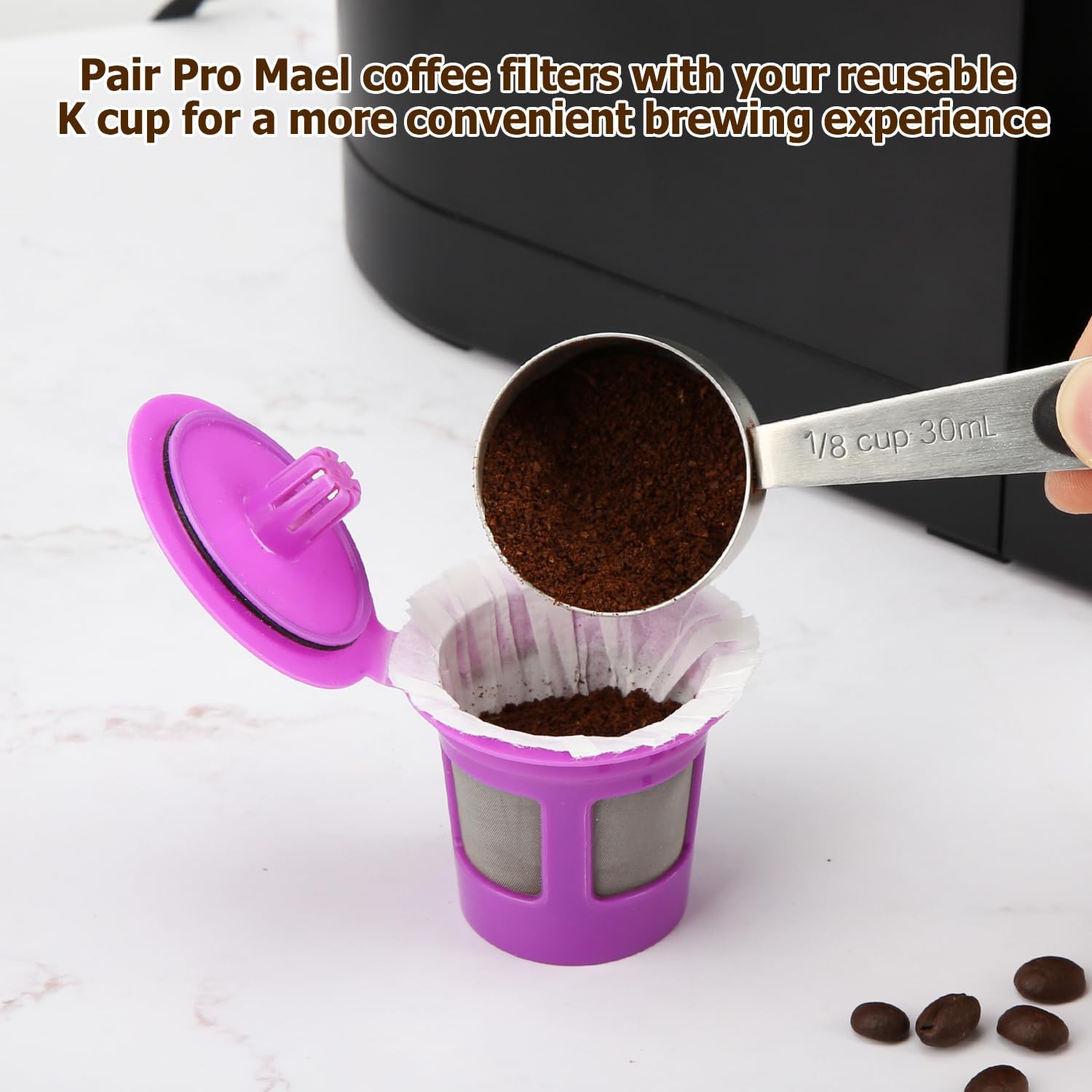 360 Count Disposable K Cup Filters, Coffee Filter Paper for Keurig Brewers Single Serve 1.0 and 2.0, Use with