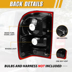 Tail Light Assembly Compatible with Ford Ranger 2001-2011 Halogen Type