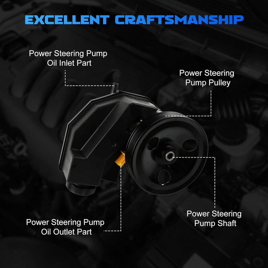 Power Steering Pump 20-61607 fit for 1999-2004 Grand Cherokee 4.0L