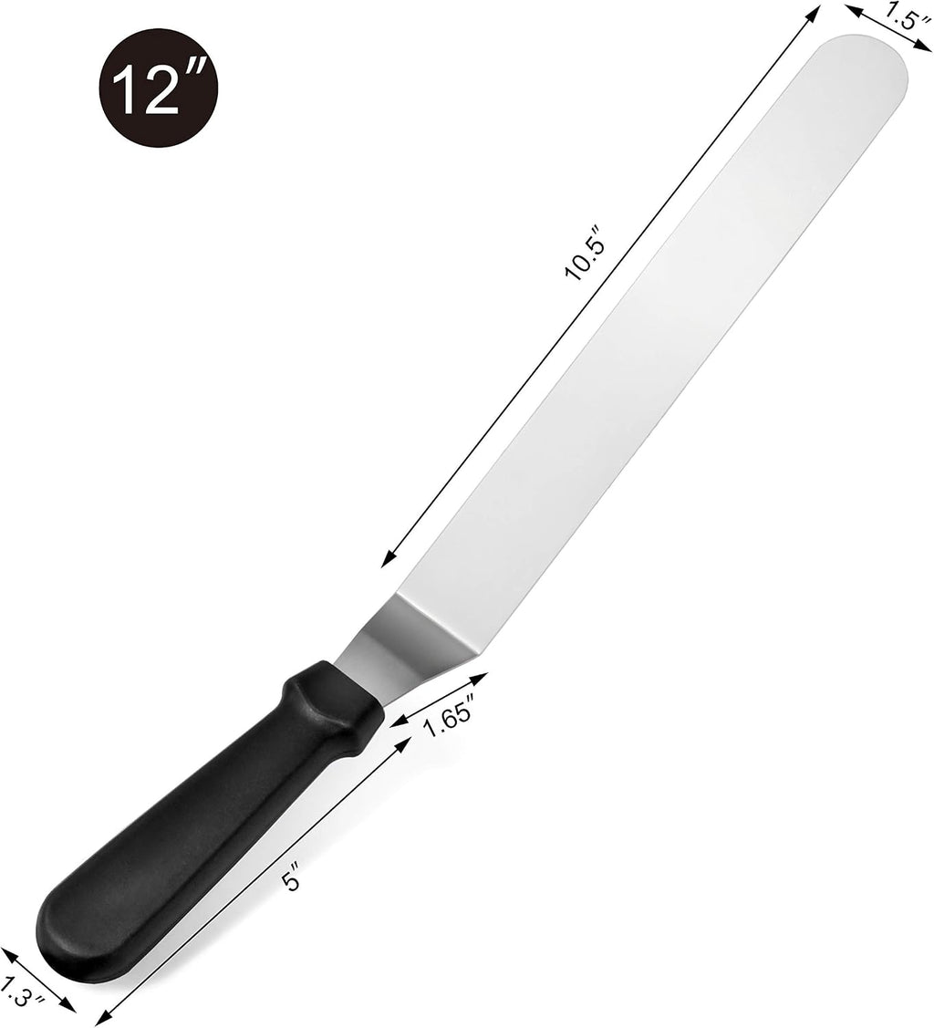 Angled Icing Spatula, 12 Inch Blade, 17 Inch Overall