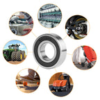 20 Pcs 6206-2RS Double Rubber Seal Bearings 30x62x16mm Deep Groove Ball Bearing High Precision Pre-Lubricated and Stable Performance and Cost Effective