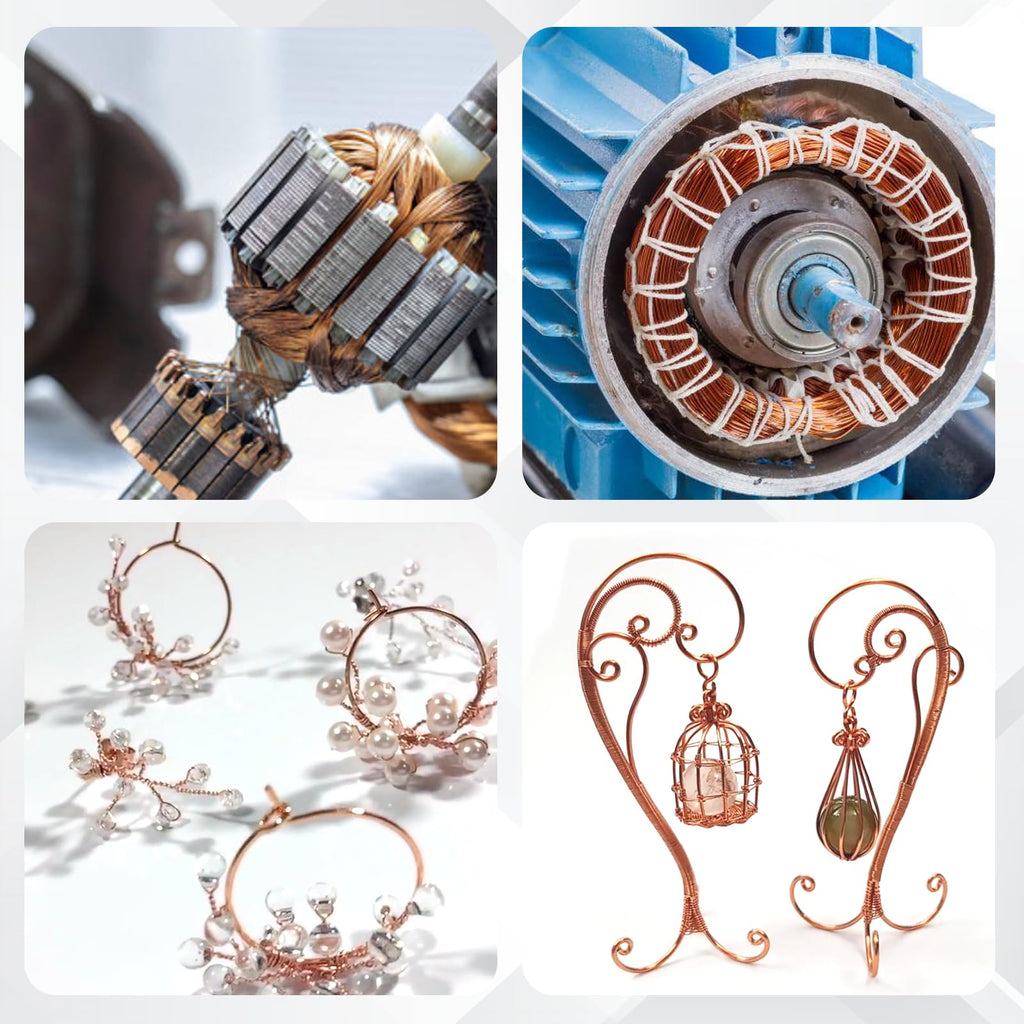 99.9% Bare Copper Wire 16 Gauge(1.3mm) 100FT(30.48m) for DIY Plants