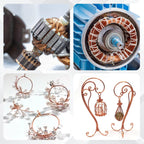 99.9% Bare Copper Wire 16 Gauge(1.3mm) 100FT(30.48m) for DIY Plants