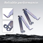 2Pcs Low Headroom Garage Door Top Brackets,Anti-Rust