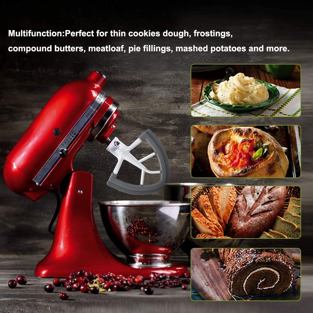 PROKITCHEN 4.5-5 Quart Flex Edge Beater Fit for Kitchen Aid Attachments