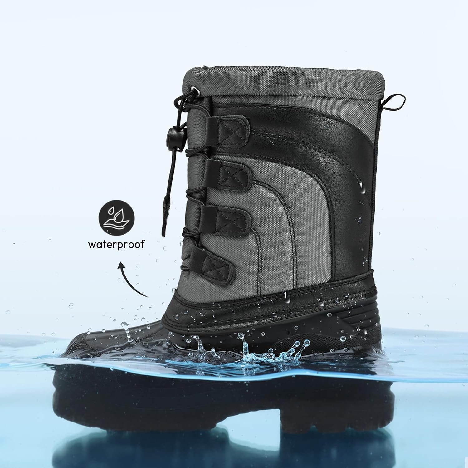 Boys Warm Anti-Slip Snow Boots