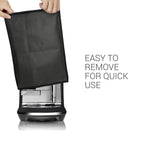 kwmobile Cover Compatible with Nespresso Creatista Plus - Plastic Case for Coffee Maker Machine - Dark Grey