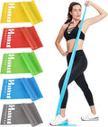 Resistance Bands Set for Physical Therapy, Rehab, Yoga and Pilates | Latex-Free elastic exercise bands suitable for