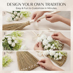 Wedding Broom for Jumping Ceremony, Jumping The Broom for Wedding, Decorative DIY Broomstick