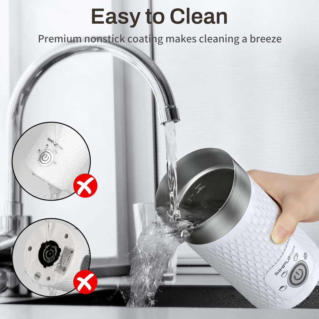 Milk Frother, 4-in-1 Electric Automatic Milk Steamer | Warm and Cold Foam Maker and Milk Warmer for Latte