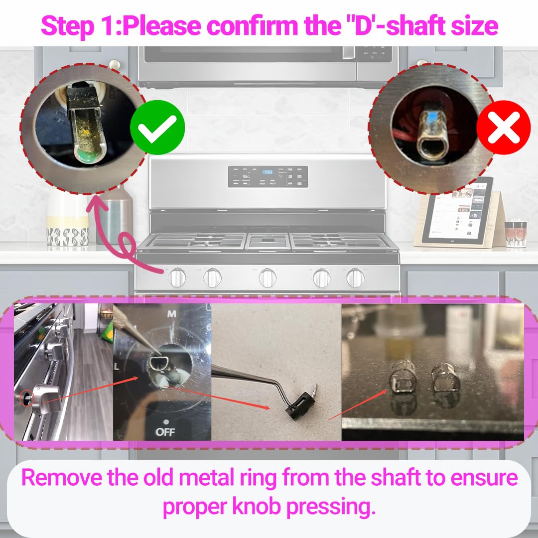 Sieri WFG550S0HZ1, WFG550S0HZ2, WFG550S0LZ1 Knobs for Whirlpool Gas Range