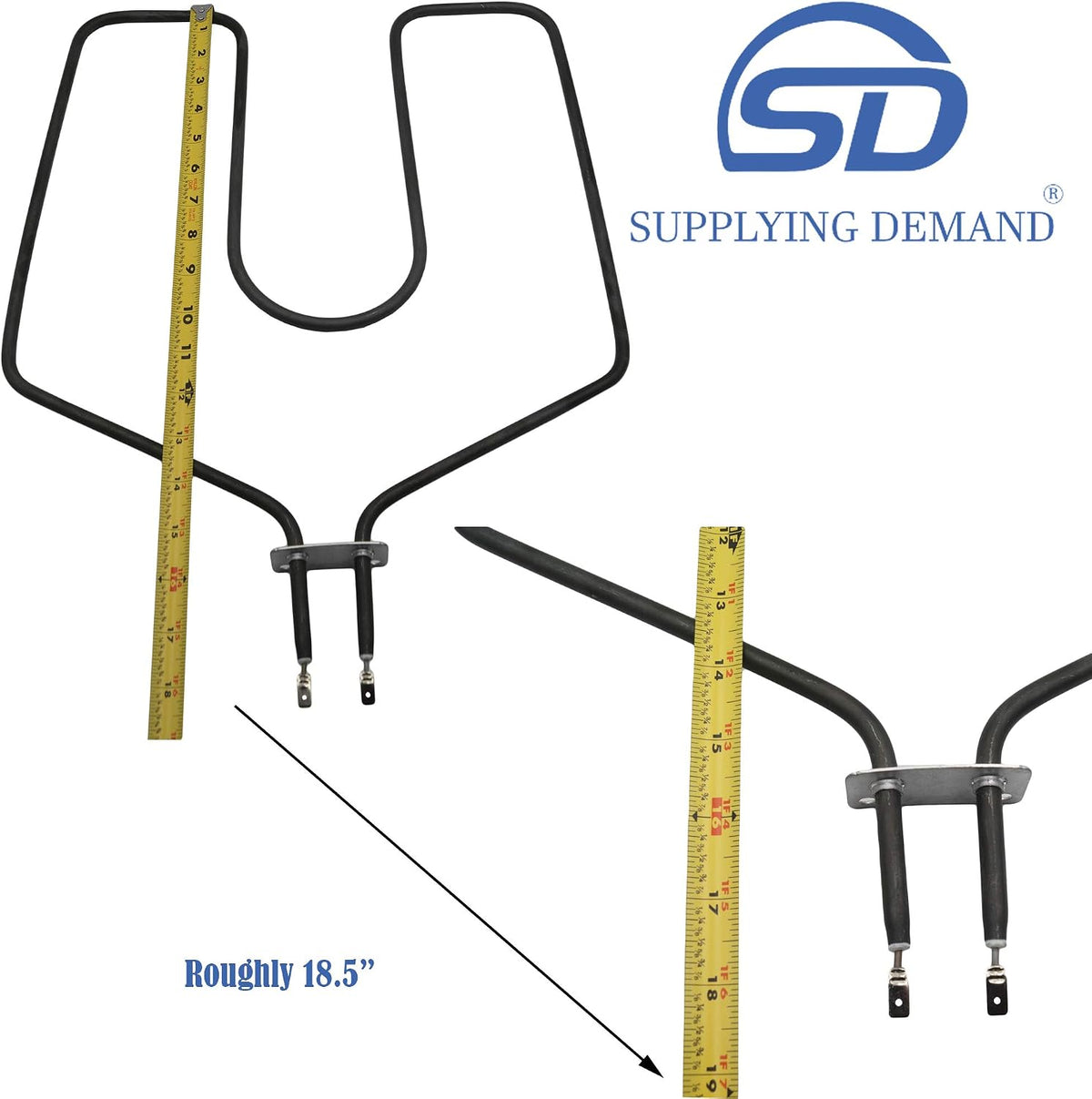 Supplying Demand WB44K5009 260838 Electric Range Broil Element Replacement Model Specific Not Universal