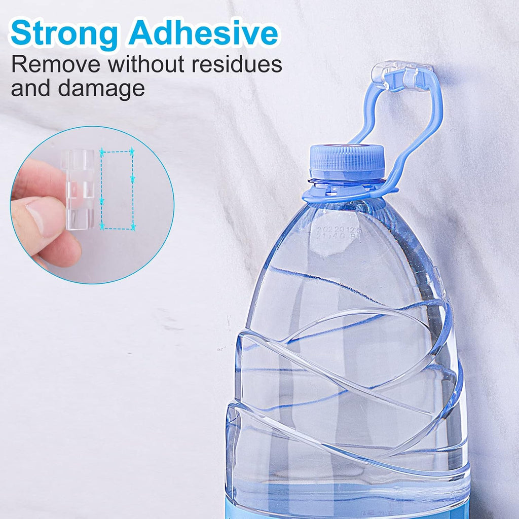 Adhesive Cable Clips Clear (40PCS, M), Upgraded Wire Holders for Wall, Strong Cord Organizer Under Desk, Car, PC