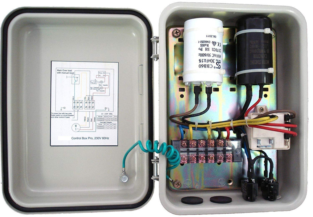 105-126 MFD (uF) Motor Start Capacitor Compatible for Franklin Control Box 2823008110, 2823018110, 2801084915, 2823018310, 2823508110 1.0 1.5 and 2 HP Well Pump and Others