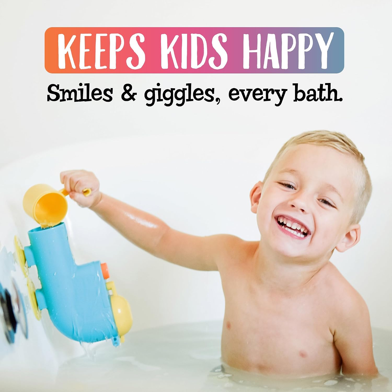 Fill N' Splash Submarine Bath Toy - Bath Toys for Toddlers 1-3 - 4 - 5 Years Old Bath Tub Toys for Boys & Girls