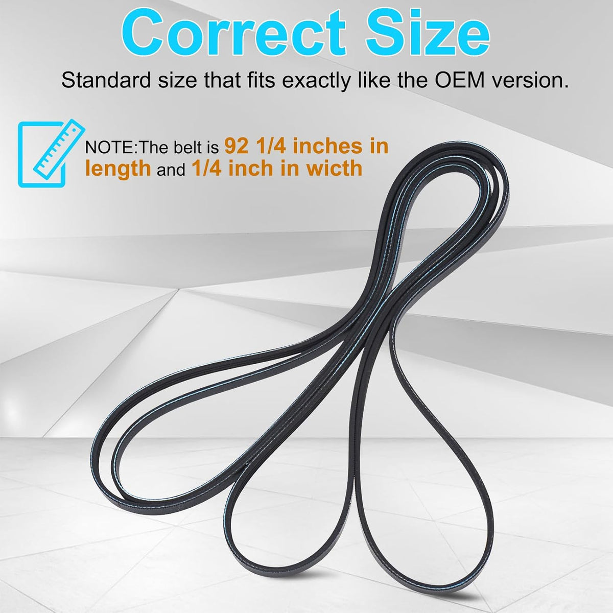 4400EL2001A DRYER DRUM BELT FITS LG 92" 4 RIB
