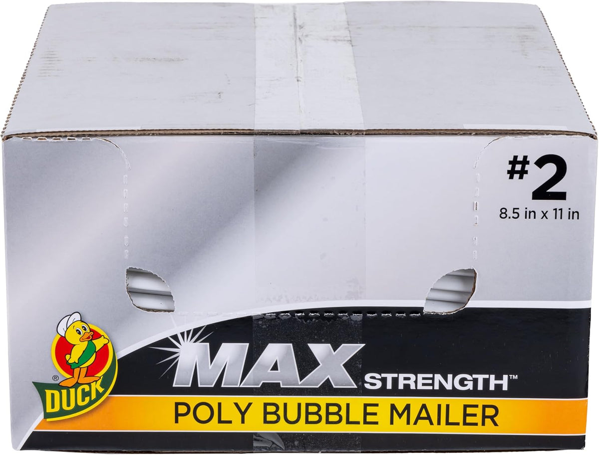 Brand #2 Poly Bubble Mailers, White, 10.5 inch x 15 inch, 25 Pack