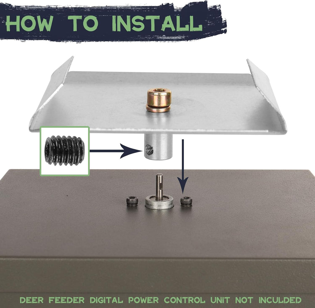 6-Volt Spinner Plate for Deer Feeder - 1/8”