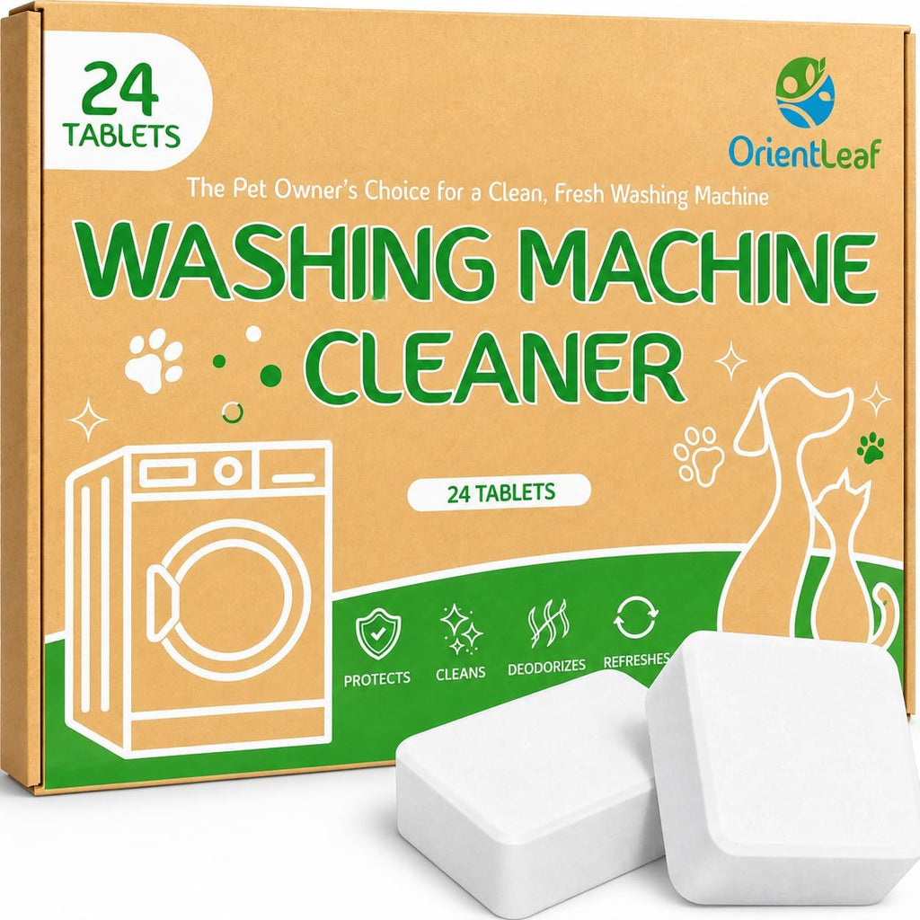 Washing Machine Cleaner for Pet Owners, 24 Tablets 1 Year Supply