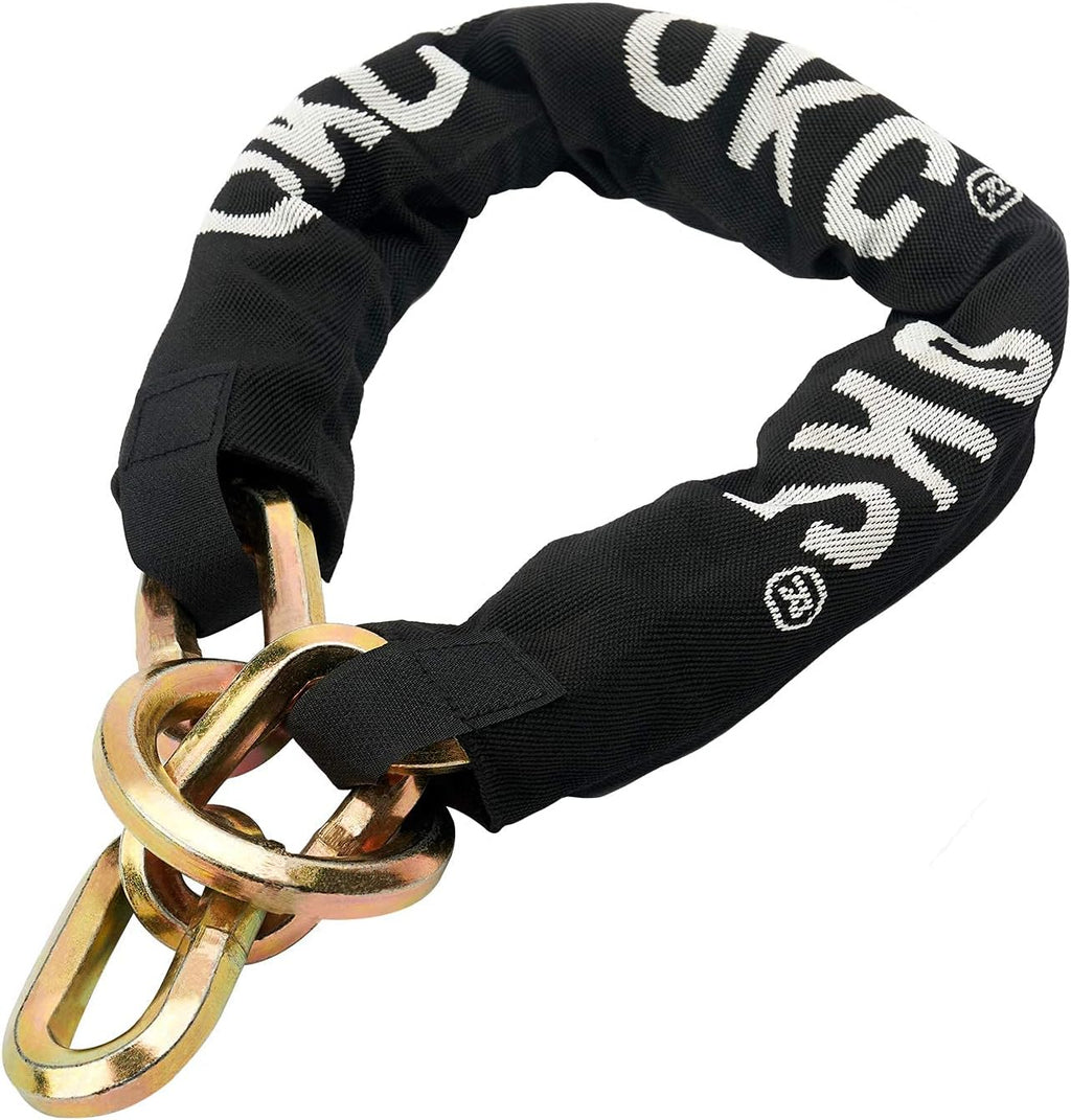 Maximum Heavy Duty Security Chain 2.6 ft x 1/2 in Thick, Hardened Alloy Steel Lock Chain, Cut Proof Chain Ideal for