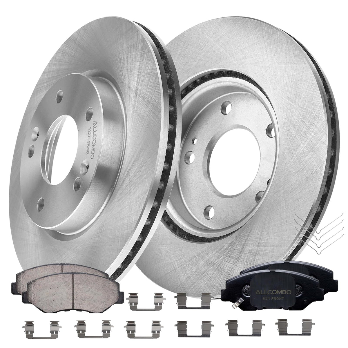 ALLCOMBO 11.81" Front Brake Kit Compatible with 2003 2004-2008 Honda Pilot