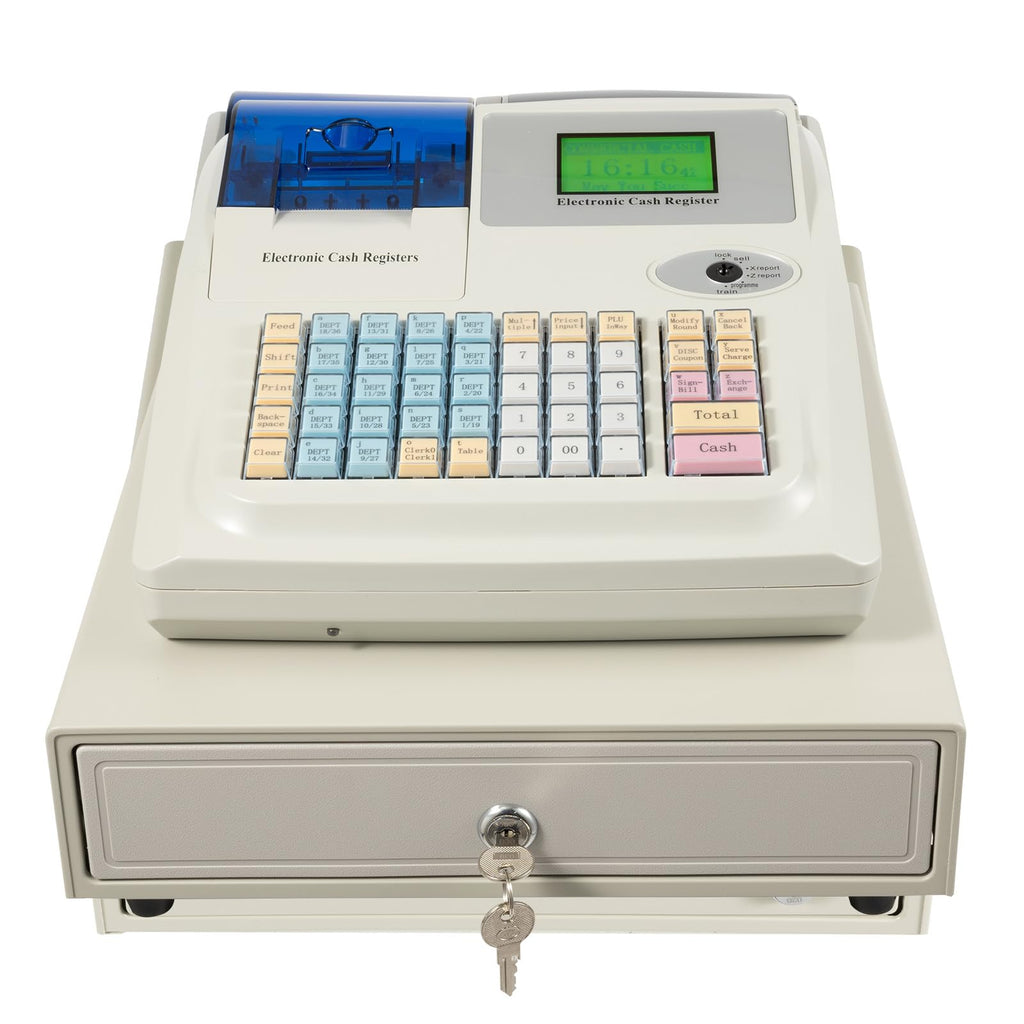 Electronic Cash Register,35W 8-Digital LED 48 Keys