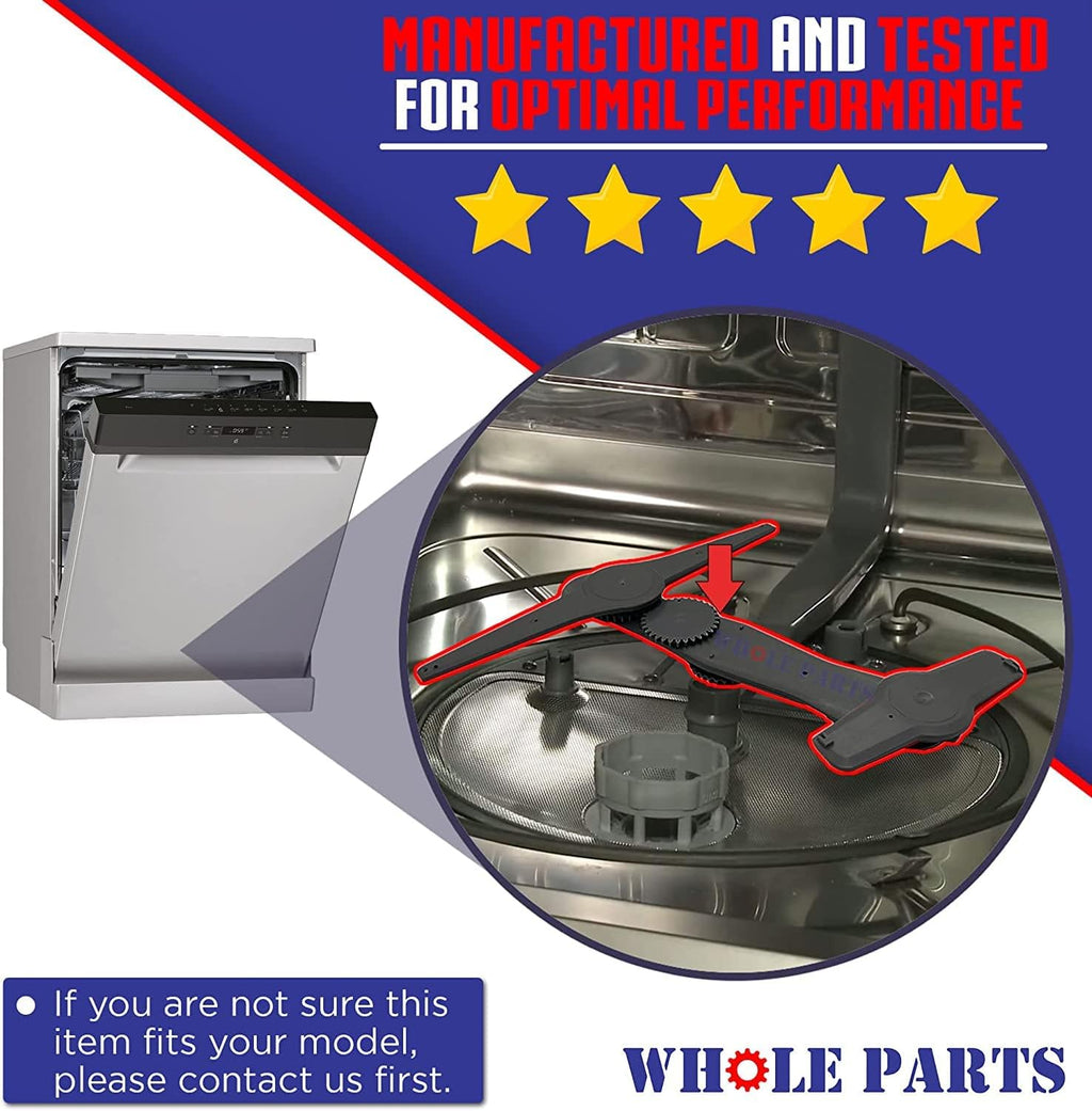 Whole Parts Upgraded Dishwasher Lower Spray Arm Assembly Part# W10859935