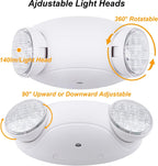 LIT-PaTH LED Emergency Light for Business, Battery Backup, 2 Pack