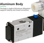 Wengart Pneumatic Solenoid Valve DIY Techs Single Acting Air Cylinder DC12V