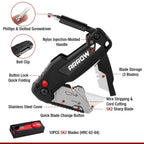 ARROW Utility Knife with Screwdriver, 2-in-1 Box Cutter Multitool