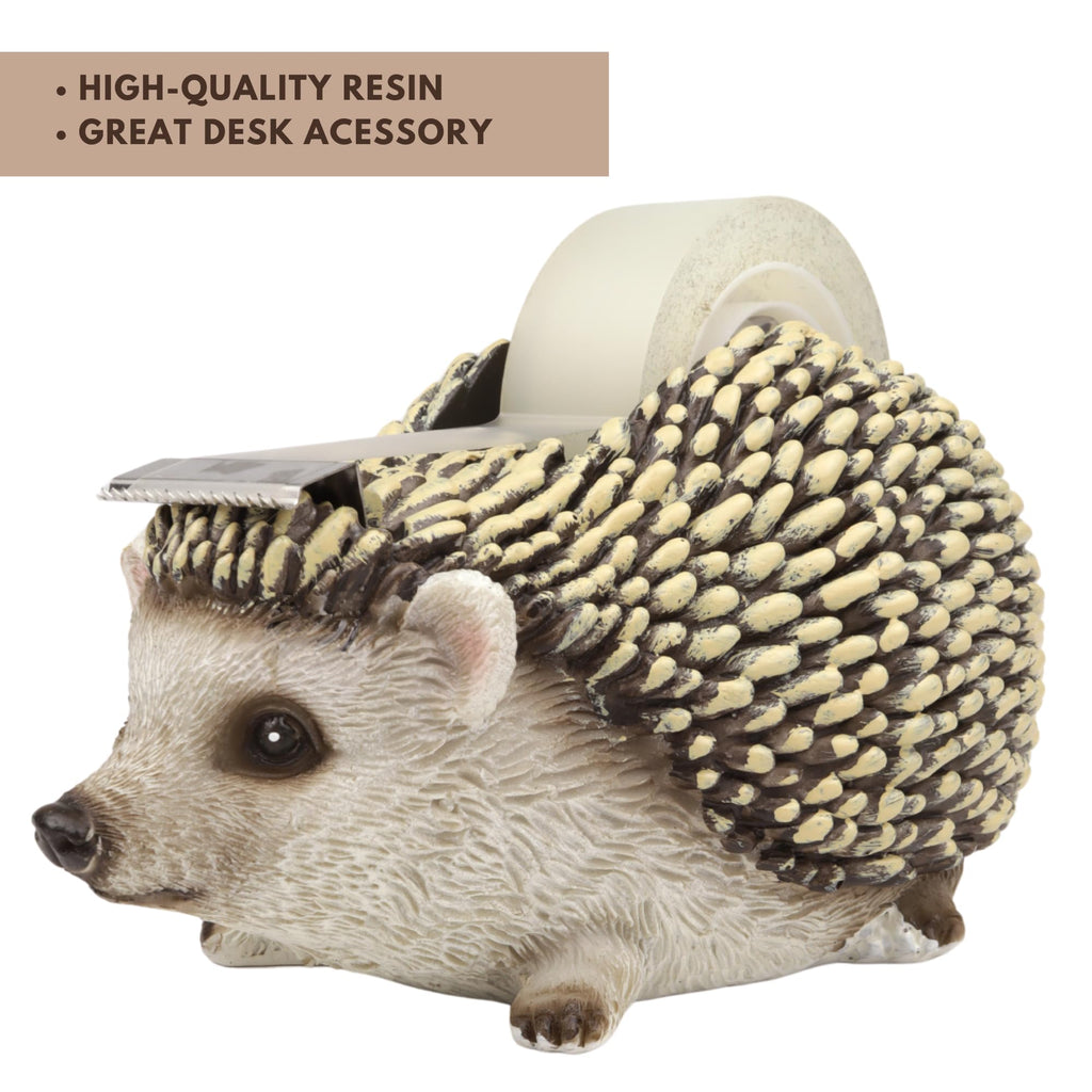 Hedgehog Tape Dispenser, Desk Accessory Gift, 4.75"x3.25"x2.75"