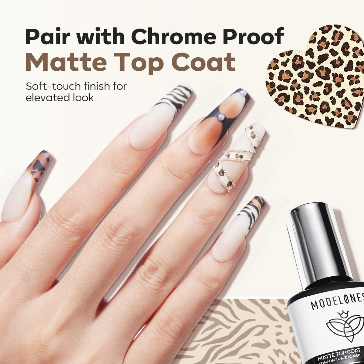 16Pcs Fall Nail Stamping Kit French Stamper Animal Print Plate