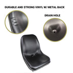 Eparts, Inc. E-6669135 DirectFit Black Vinyl Seat for Bobcat Skid Steers 963, 873, 751, 773, 653, 542, 742, S100, S130, S150, S160, +++
