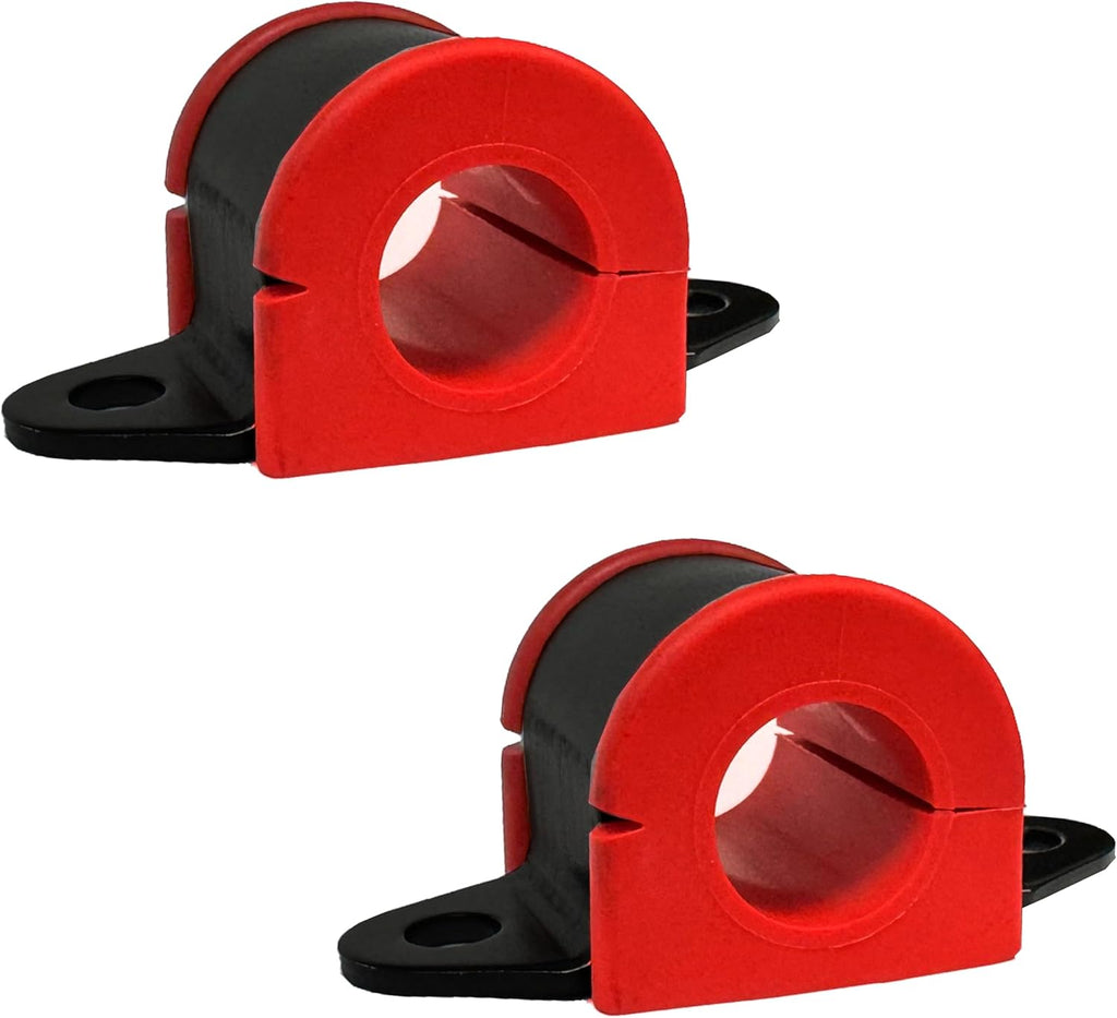 Suspension Dudes 4PC Front Sway Bar Stabilizer CODE RED Bracket/Bushing Kit Fits Camry, Avalon, Corolla, Matrix, ES330 2002-2019 - Bushings Made In USA - 23.5 MM Bar