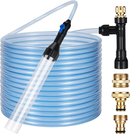 Gravel Vacuum for Aquarium Fish Tank Siphon, 50 Feet