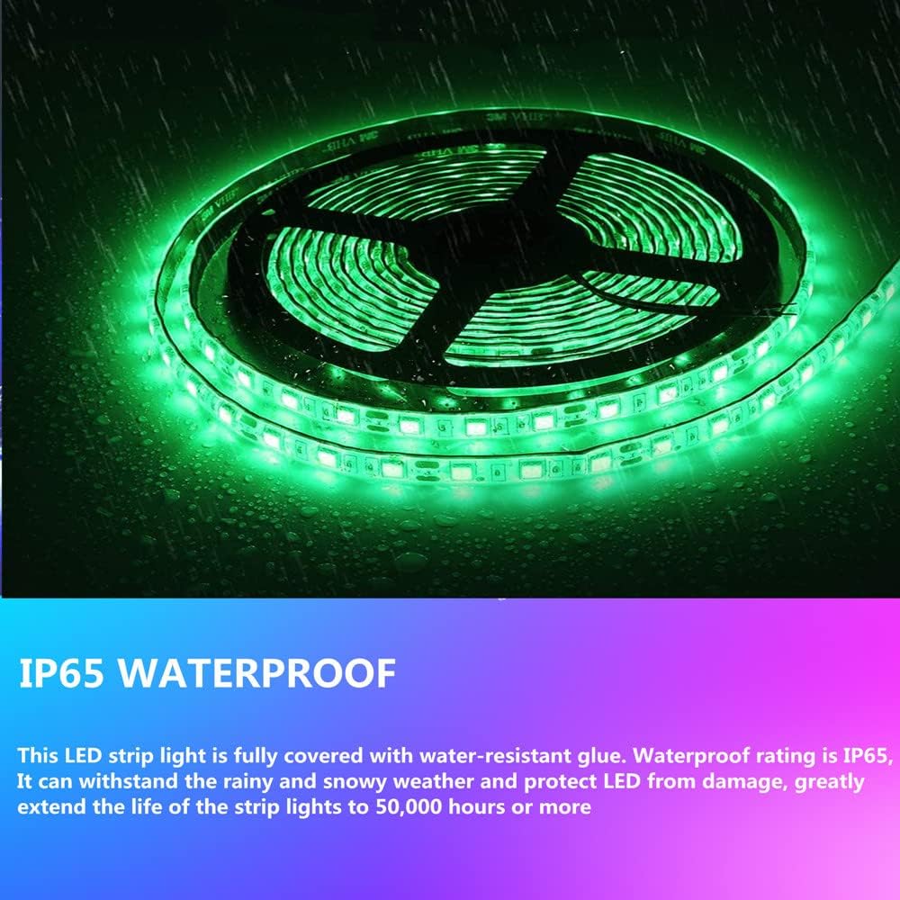 LED Boat Strip Lights, 32.8FT Green Marine Pontoon Led Lights, Waterproof