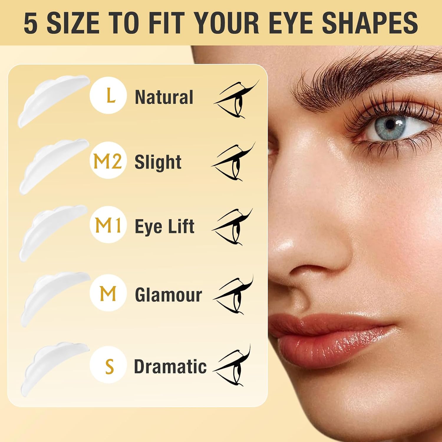 Lash Lift Kit & Brow Lamination Kit Professional Eyelash Perm Kit Semi-Permanent Lash Curling Perming With Detail