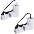 SS2 Float Switch L-Shape with 3/4 Inch Adaptor and 6Ft Wire Water Float Switch for HVAC Drain Pan Condensate Outlet(2pcs)