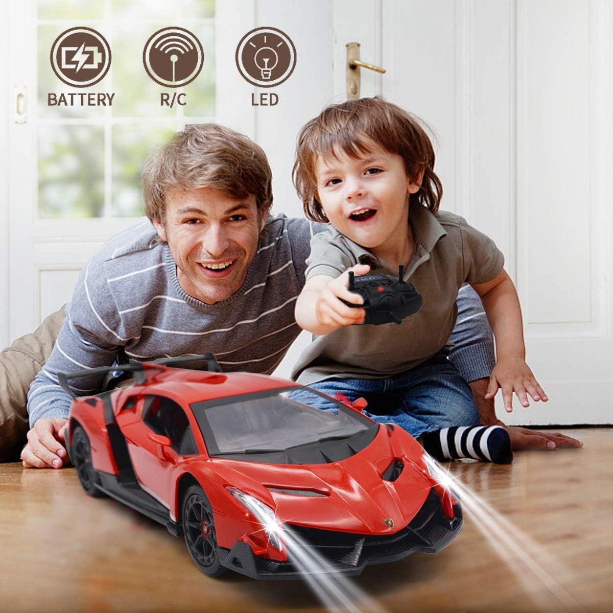 Remote Control RC CAR Racing Cars Compatible with Lamborghini Veneno Officially Licensed 1:24 Toy RC Cars Model