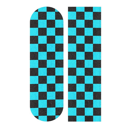 Checkered Blue Black Skateboard Grip Tape Longboards Griptape Sandpaper for Rollerboard Non-Slip Bubble Free Street