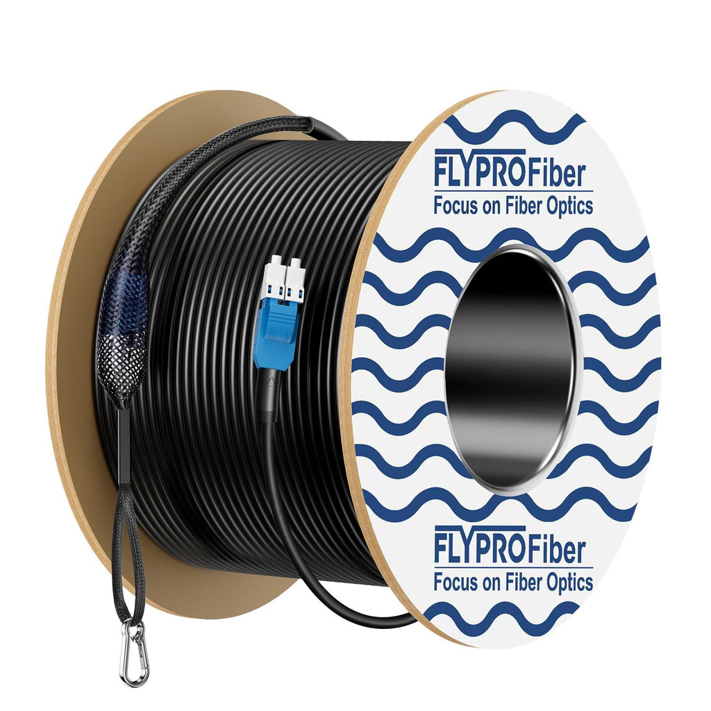 Outdoor Single Mode LC to LC Fiber Patch Cable 50M/164ft