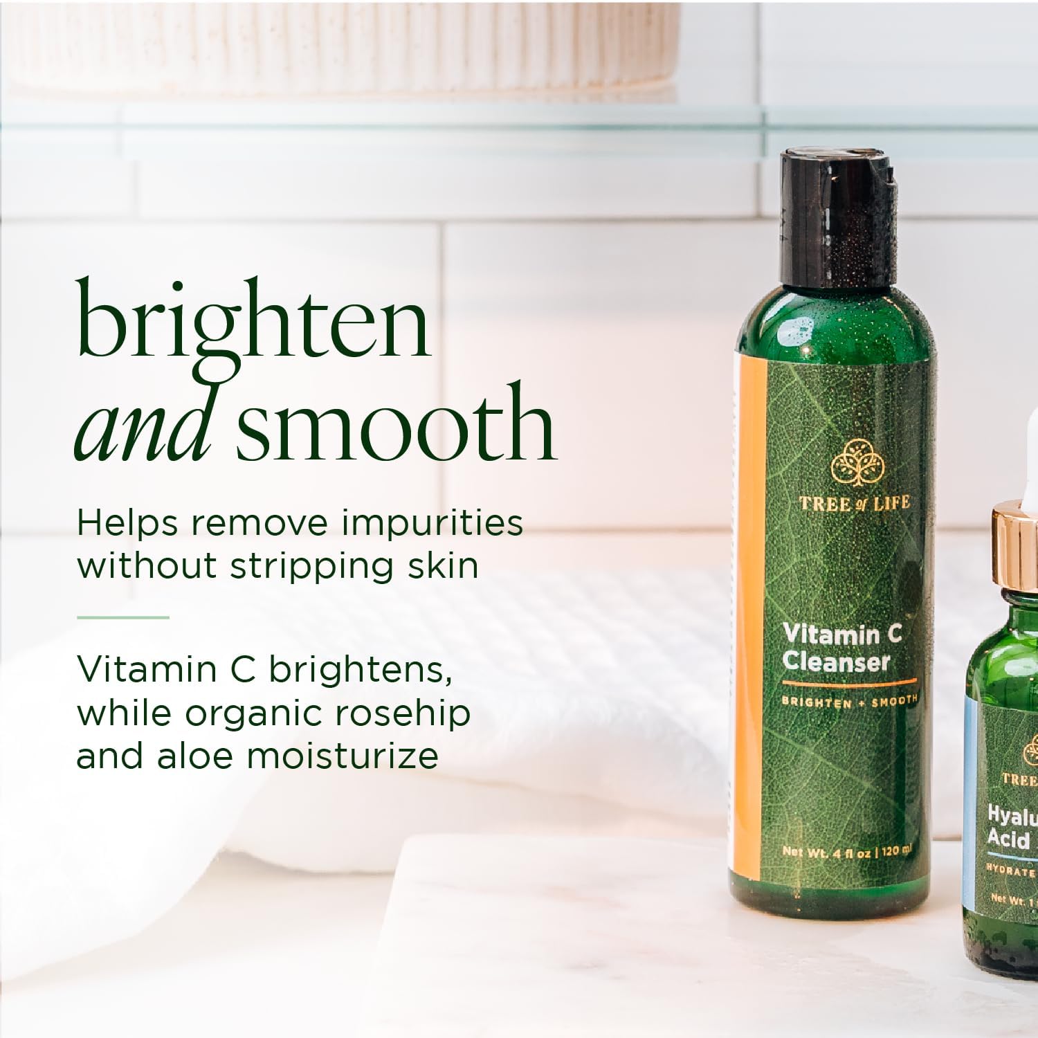 Beauty Vitamin C Brightening Face Care, Minimizing Pores & Facial Cleanser for Gentle Deep Cleaning with Organic