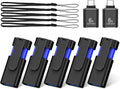 USB Flash Drive 16GB 5 Pack TEWENE USB 3.0 Thumb Drive &2PCS USBC Adapter | Clip Retractable Zip Drive USB Memory